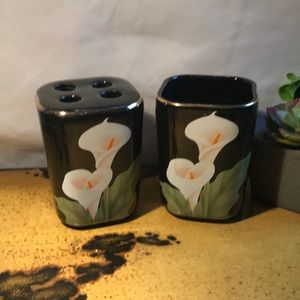 Calla Lily Bathroom Set